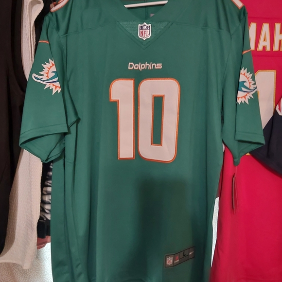 Teal Football Jersey with Number 10 - Picture 2 of 2
